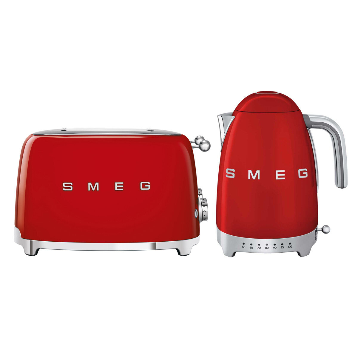 Smeg 4 Slot Toaster - Red