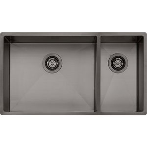 Oliveri Spectra 1 and 1/2 Bowl Sink Gun Metal