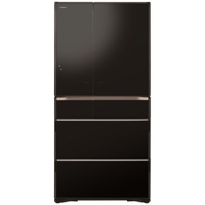 Hitachi 735L Multi Drawer French Door Refrigerator Crystal Black Glass