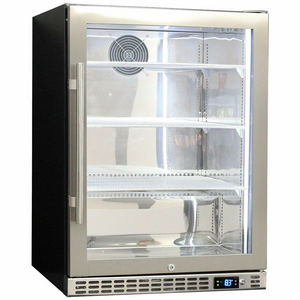 Schmick Glass Door Under Bench Heated Glass Bar Fridge SK156R-HD