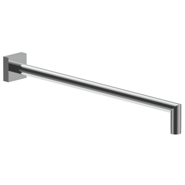 Fantini Soho 345 Wall Shower Arm with Square Backplate - Chrome 86028038F