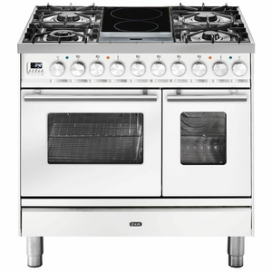 ILVE Professional Plus Series 90cm Dual Fuel Induction Double Oven with Milano Knobs