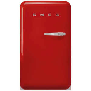 Smeg 50s Retro Style Happy Bar Fridge Left Hinge Red FAB10HLRD6