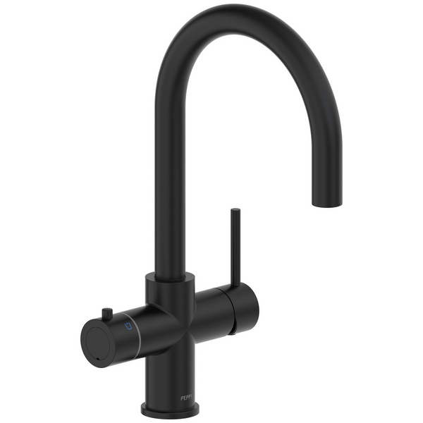 Peppy Taps Flagship 4in1 Boiling and Ambient Filtered Water Tap Matte Black 4IN1BAMB