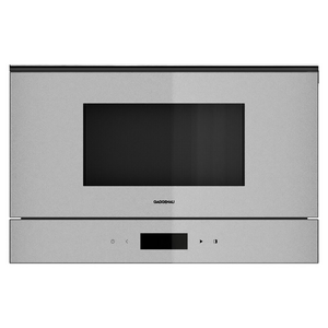 Gaggenau Minimalistic Series Built-In Microwave with Grill Left Hinge - Sterling GM221130