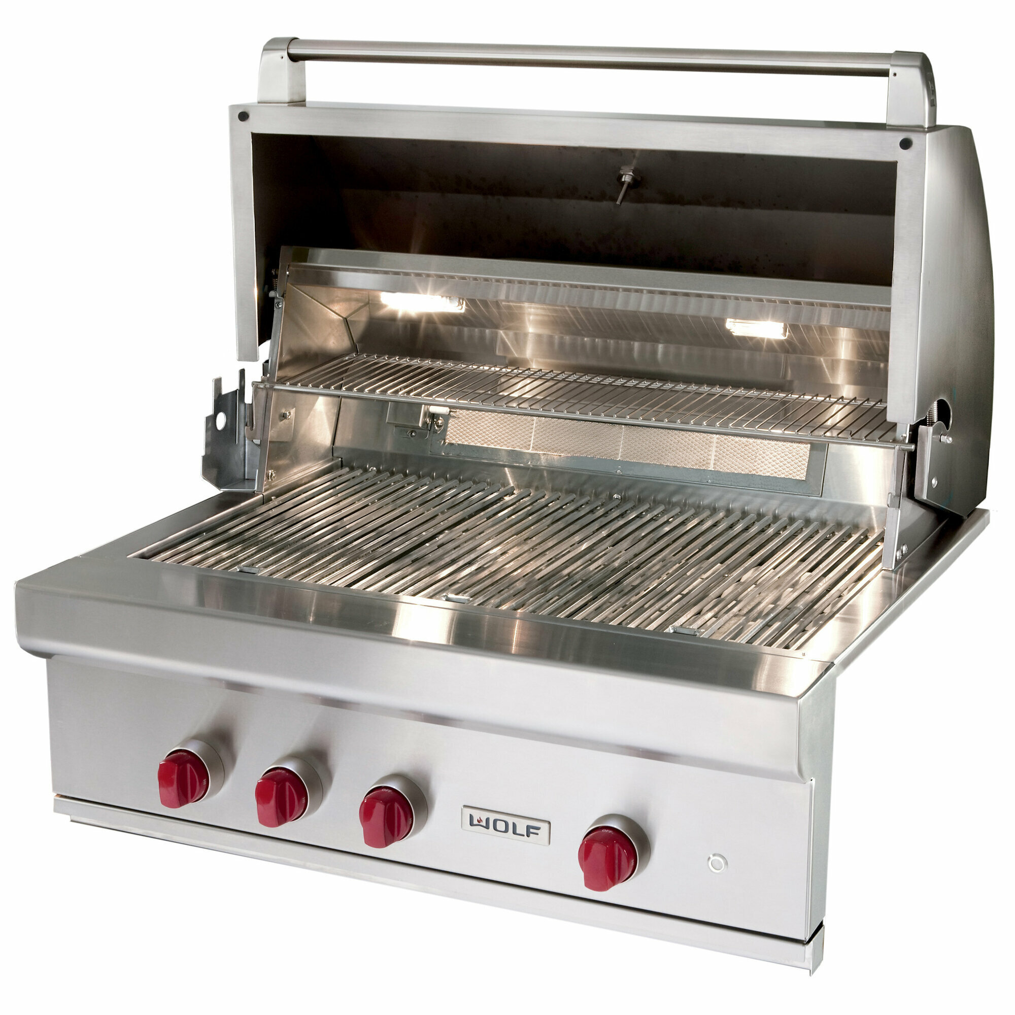 WOLF 91cm Built-in Outdoor Natural Gas Grill with Griddle Plate