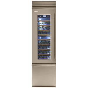 Fhiaba 60cm X-Pro Wine Cabinet with Drawer Left Hinge Pearl Silver