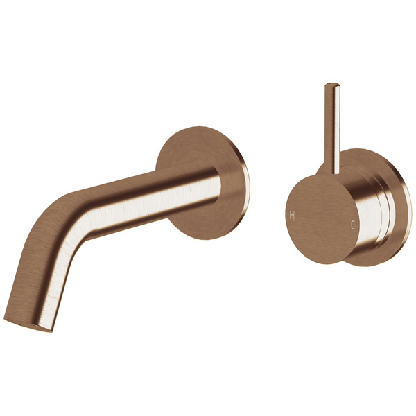 Sussex Taps Virgo Wall Basin or Bath Mixer Outlet System 150mm LUXPVD Brushed Silk Rose Gold VGWBBMOS15001-66