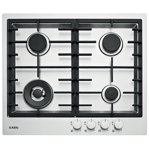 AEG 60cm Stainless Steel Gas Cooktop