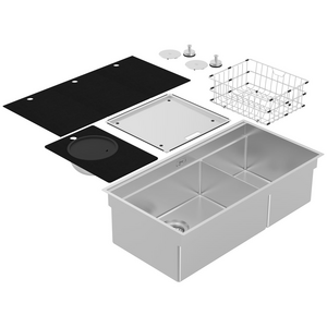 Abey Boutique Piazza Plus Double Bowl Sink PZQ520D