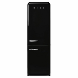 Smeg FAB 50's Style 331L Bottom Mount Refrigerator Black