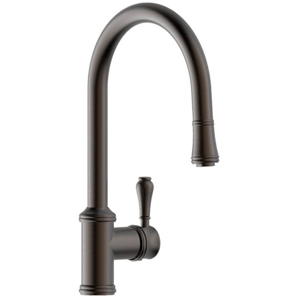 Armando Vicario Provincial Pull Out Kitchen Mixer Tap Brushed Black Nickel 400674BBN-LF
