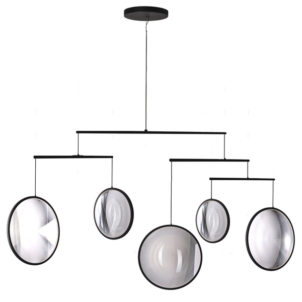 DCW Editions Focus X5 Pendant Light - Black FOCUSLED5PBLK