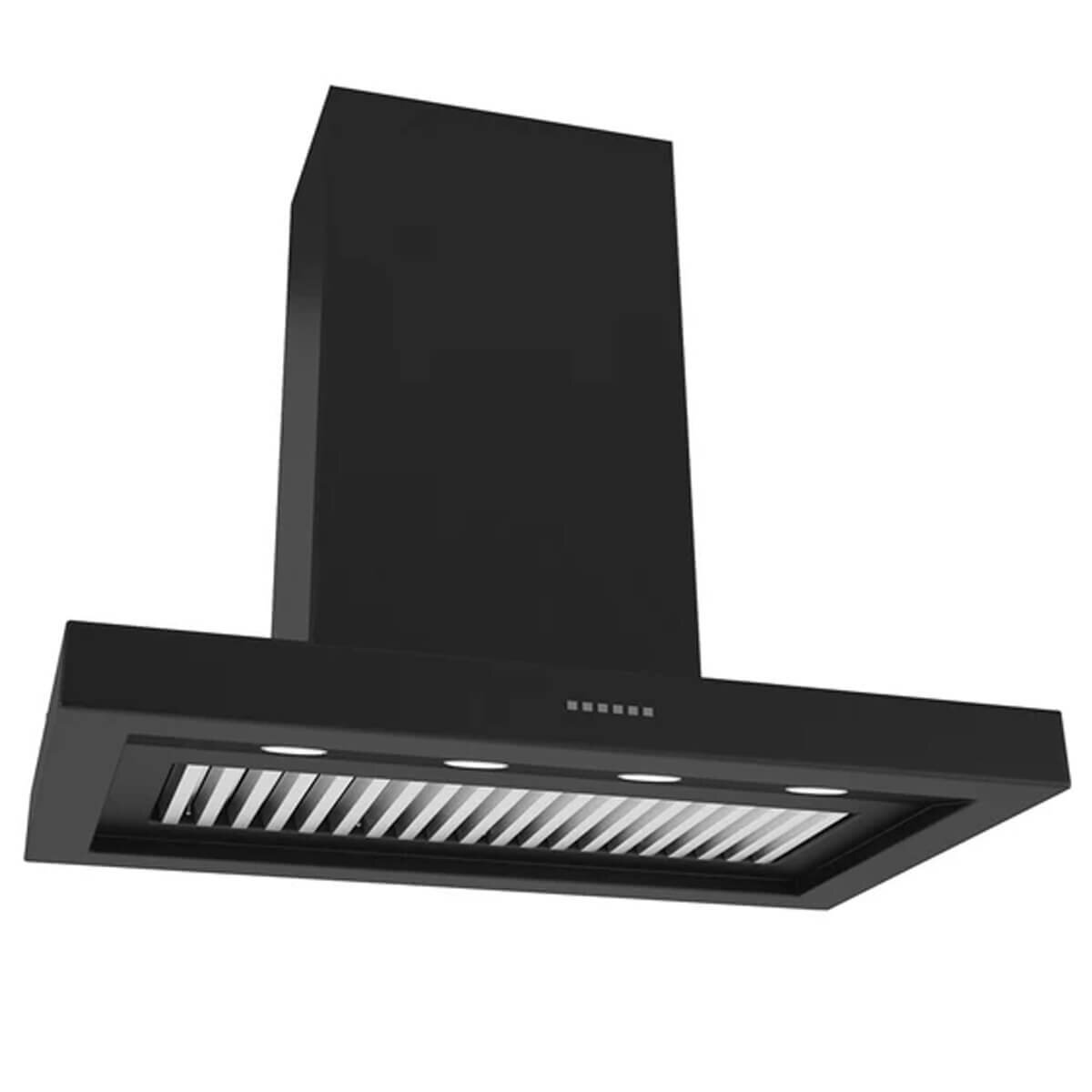 Sirius 120cm Alfresco Canopy BBQ Rangehood Black SL80BBQ1200B