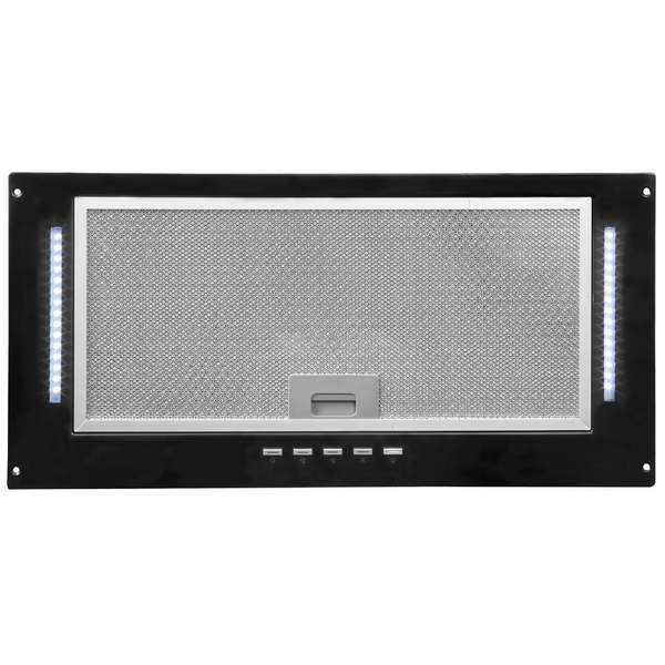 Black 60cm rangehood on sale