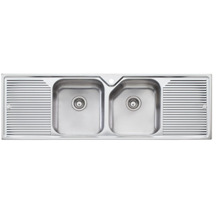 Oliveri Nu-Petite Double Bowl Double Drainer Sink