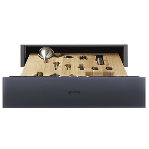 Smeg Linea 15cm Sommelier Drawer - Neptune Grey