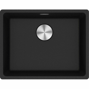 Franke Maris 520mm Single Bowl Flushmount Sink with Extension Drainer Onyx