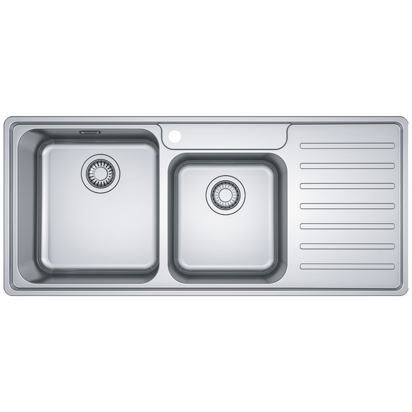 Franke Bell 1 and 3/4 Bowl Sink with Right Hand Drainer BCX621RHD
