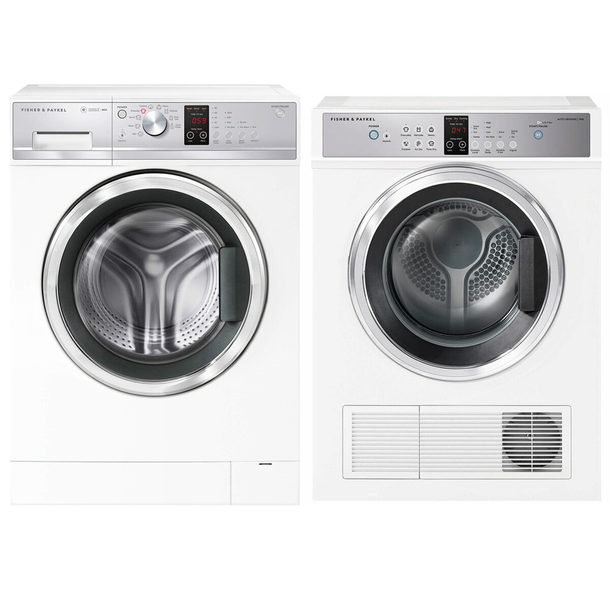 Fisher Paykel 8kg Front Loader Washer 7kg Vented Dryer Laundry