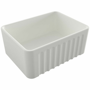 Turner Hastings Novi 60 x 46 Fine Fireclay Single Bowl Butler Sink Matte White