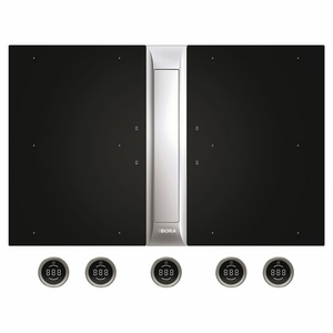 Bora Professional 3.0 Surface Induction Cooktop with Integrated Rangehood - Black and Stainless Steel