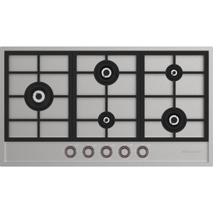 Spezialist 94cm Flush Fit Natural Gas 5 Burner Cooktop Stainless Steel