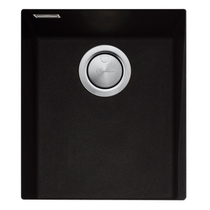 Oliveri Santorini Standard Single Bowl Undermount Sink Black