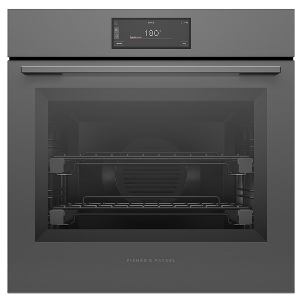 Fisher & Paykel 60cm Series 9 Minimal Pyrolytic Oven Grey Glass OB60SAMPUG5