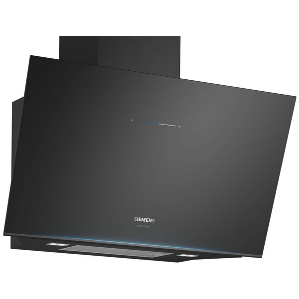 Siemens iQ700 90cm Inclined Canopy Rangehood Gloss Black LC91KLT65