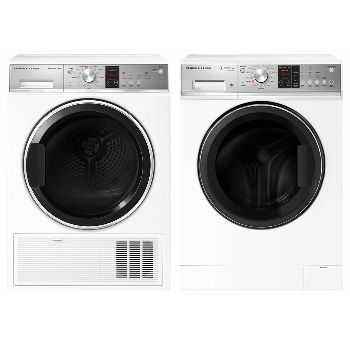 Fisher Paykel 9kg Front Loader Washer 9kg Heat Pump Dryer Laundry Pack WH9060P3DH9060P2
