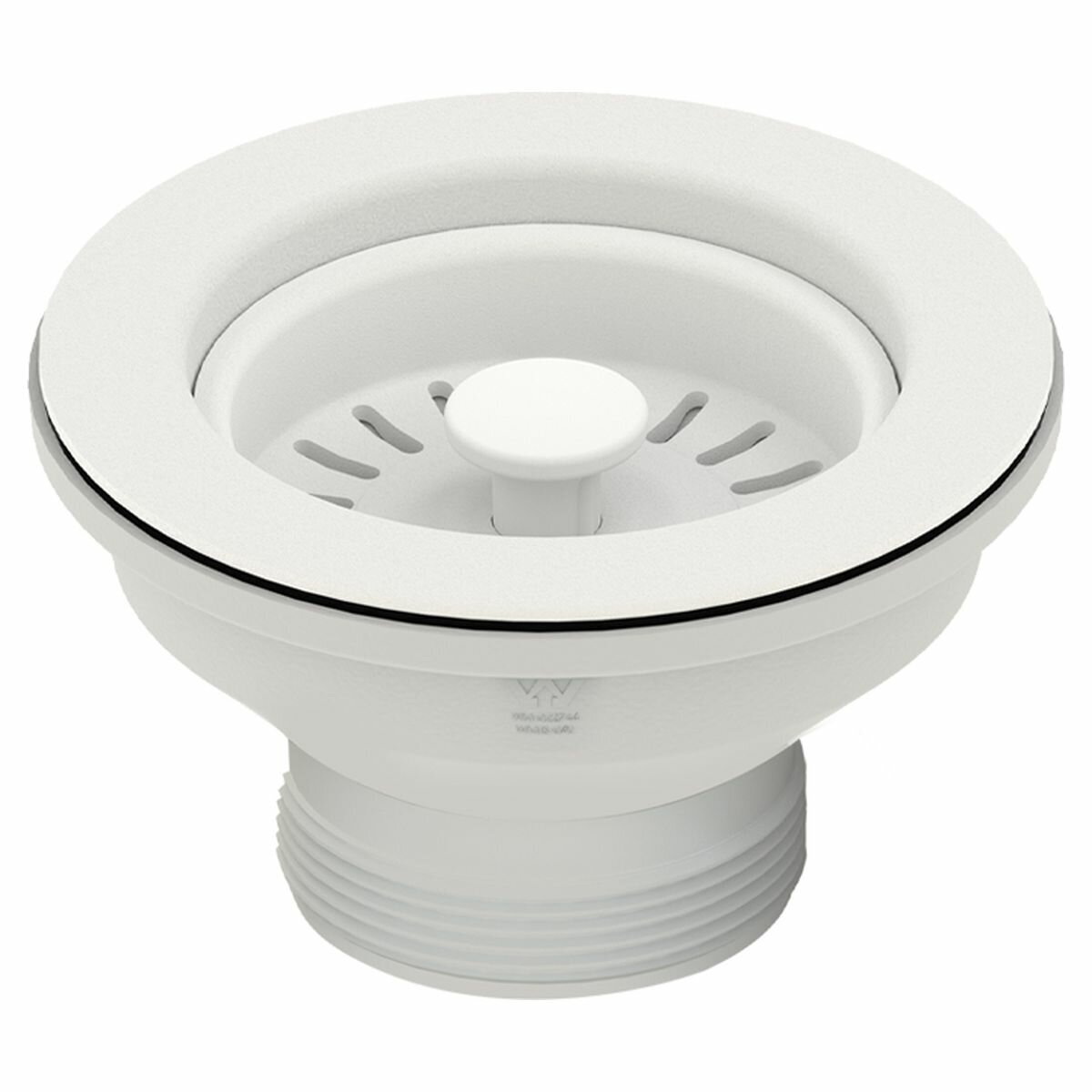 Plastic sink waste top