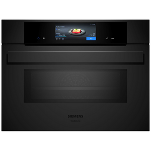 Siemens iQ700 60cm Pyrolytic Compact Oven with Microwave Matte Black