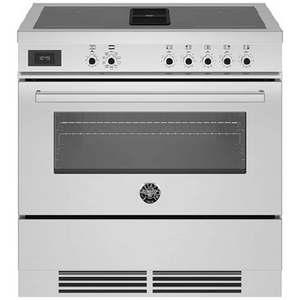 Bertazzoni 90cm Professional Airtec Stainless Steel Induction Freestanding Oven with Integrated Downdraft