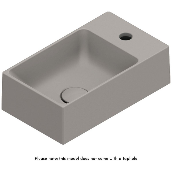 Catalano Premium 40x23 Basin Without Taphole Satin Taupe 0220410032