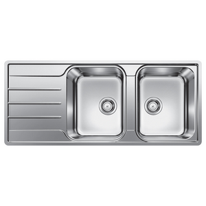 Blanco Double Bowl Left Hand Drainer Sink