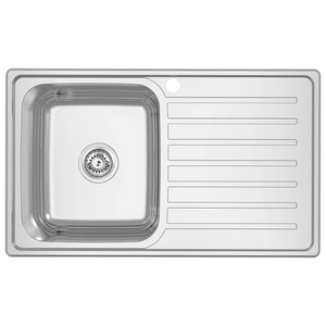 Abey EC Single Left Bowl Sink with Drainer
