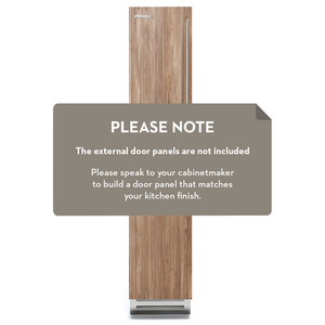 Fhiaba 45cm Fully Integrated Series Column Freezer Left Hinge Stainless Steel