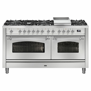 ILVE Nostalgie 150cm Freestanding Dual Fuel Oven/Stove Tepanyaki Plate
