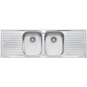 Oliveri Diaz Double Bowl Double Drainer Topmount Sink