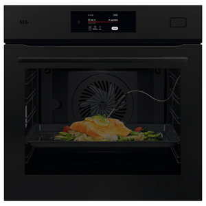 AEG 60cm 8000 Series SteamPro Built-In Combi-Steam Oven - Matte Black NBB8S731AT