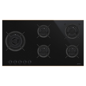 Smeg 90cm Dolce Stil Novo Aesthetic Natural Gas Cooktop PV695LCNRAU