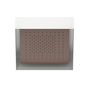 Fantini Acquafit Square Ceiling Shower with Frame - Matte Copper PVD 79P9K002
