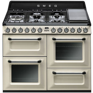 Smeg 110cm Victoria Aesthetic Dual Fuel Freestanding Oven/Stove