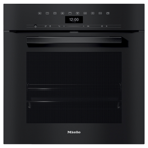 Miele 60cm Pyrolytic Oven with Rapid Cooling and Crisp Function Obsidian Black H7464BPB