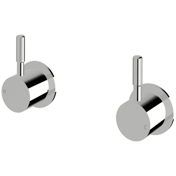 Sussex Taps Virgo Wall Top Assembly Fluted Chrome VGWTA01-F