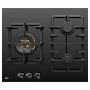 AEG 60cm Natural Gas Cooktop with Wok Burner HGC6366BB