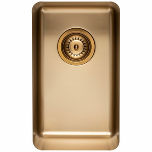 Titan Essentials 250mm Single Bowl Kitchen Sink - Brass