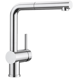 Blanco LINUS-S Pull Out Mixer Tap PVD Steel