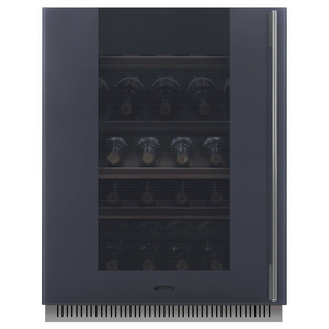 Smeg Linea Built-Under Wine Cellar Left-Hand Hinge -Neptune Grey CVI138LG